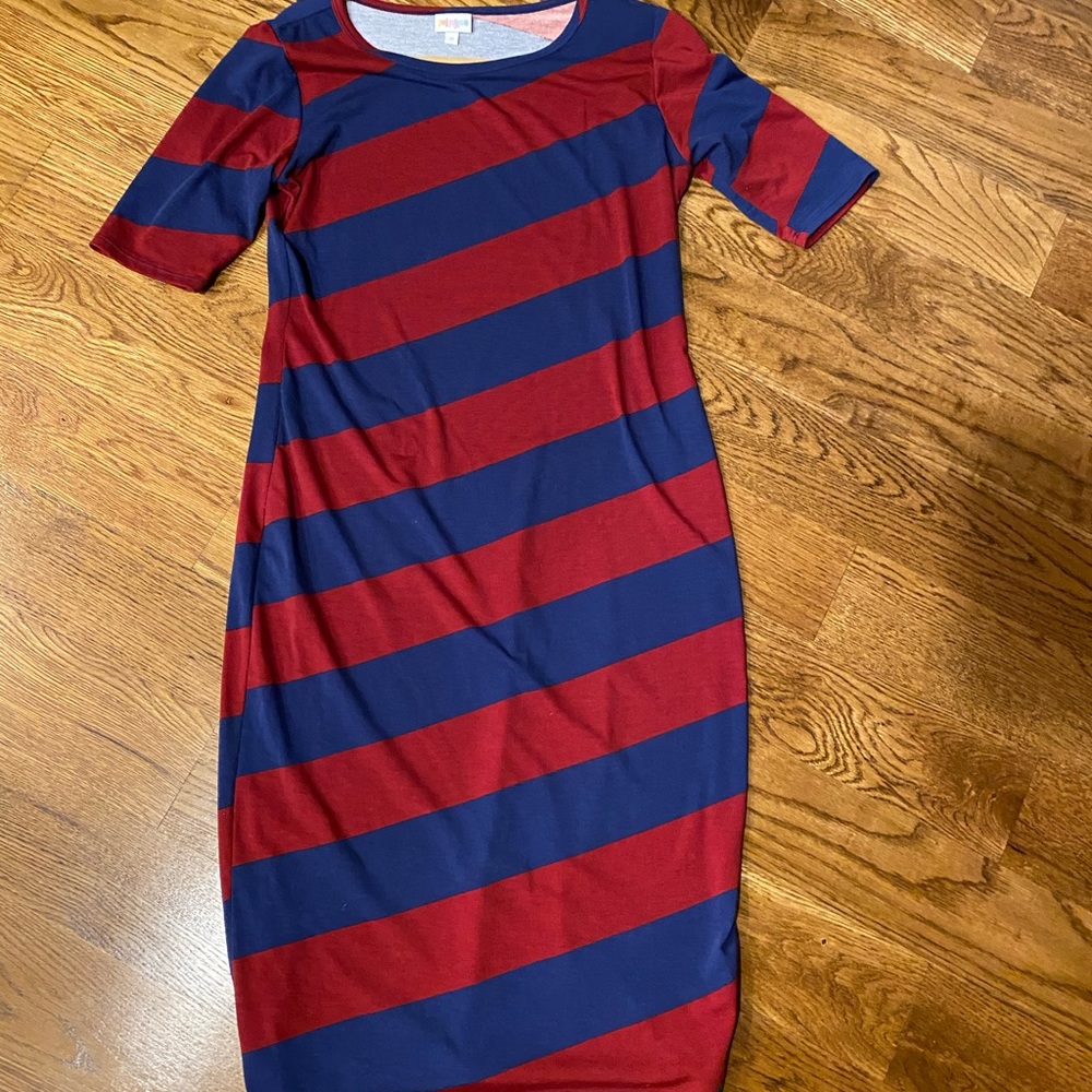 Rugby striped LulaRoe Julia